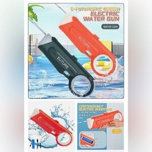 Electric OLIVE GREEN Water Toy for Adults Kids Water Blaster, Automatic, New